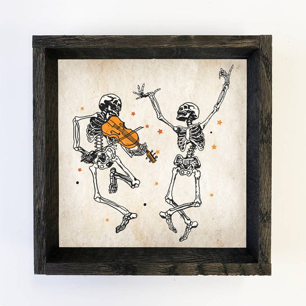 Dancing Skeleton - Cute Halloween Art - Unique Halloween Art