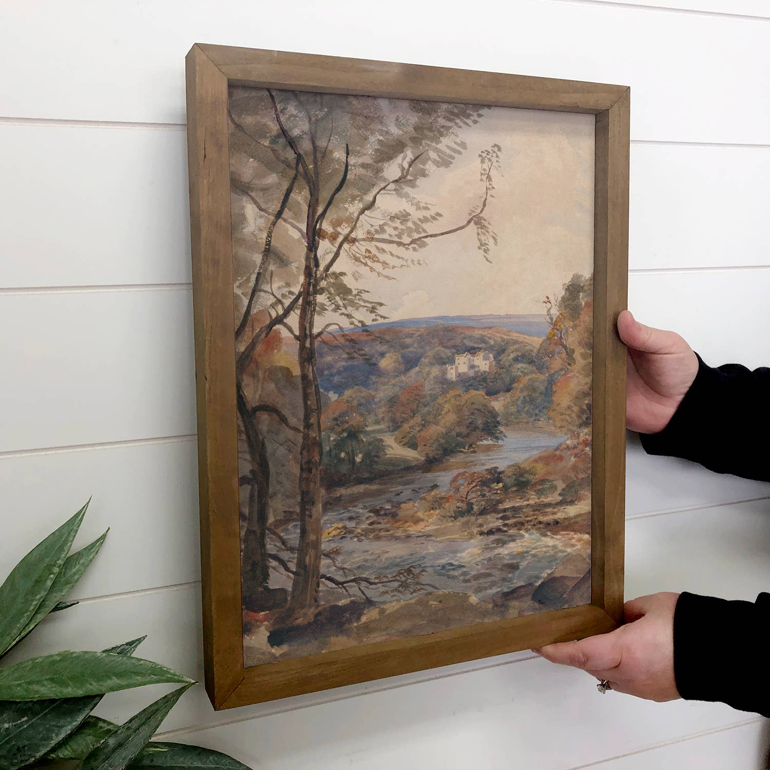 Fall in Yorkshire - Fall Landscape Canvas Art - Wood Framed