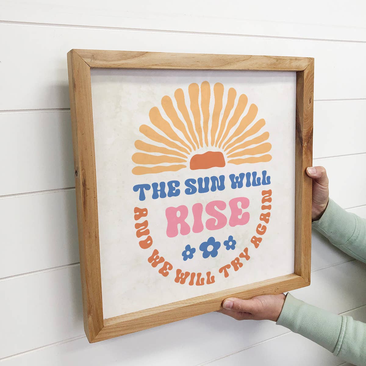 Boho Abstract Sun Will Rise - Boho Inspiring Canvas Artwork