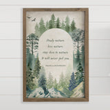 Frank Lloyd Nature Poem - Framed Canvas Art - Cabin Décor