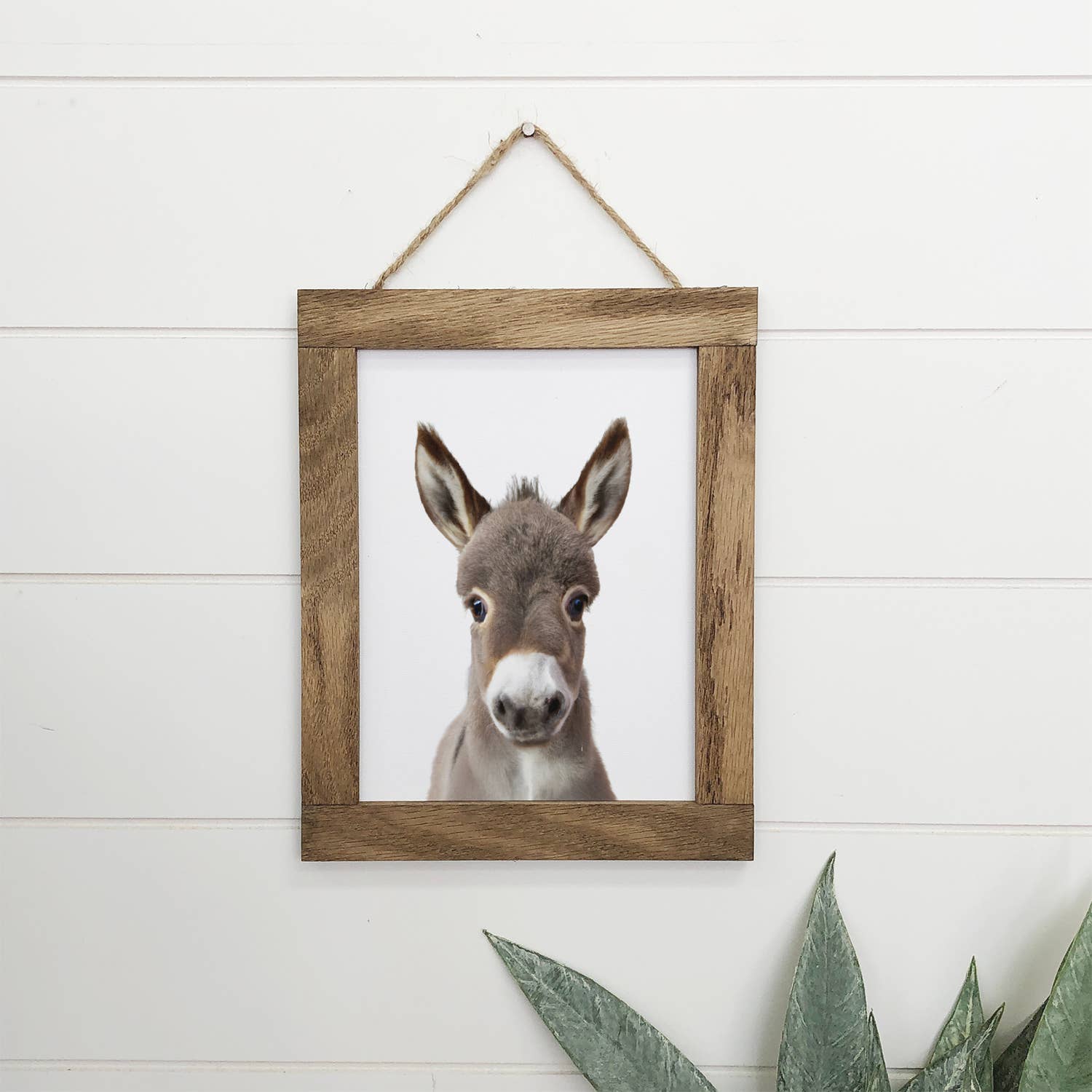Baby Donkey Wood Farmhouse Sign Cute Animal Wall Art