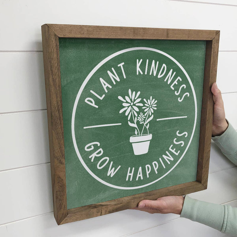 Plant Kindness - Simple Word Art - Kindness Wall Art