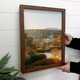 Autumn Morning Stowe Vermont - Nature Canvas Art - Framed