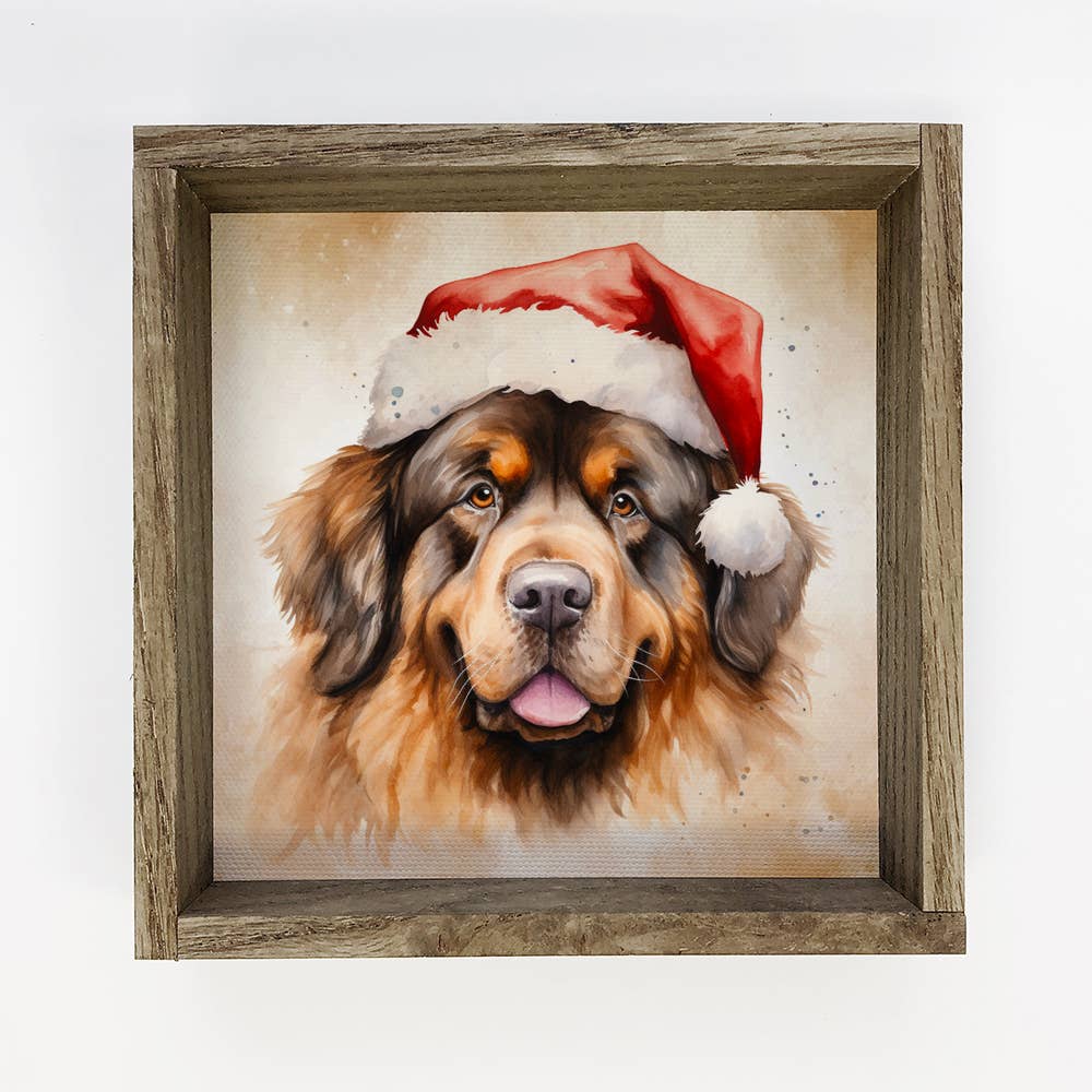 Long Haired Rottweiler Santa Hat - Cute Holiday Animal Decor