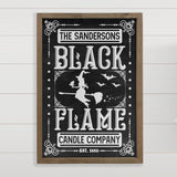 Sandersons Black Flame Candle Company - Halloween Sign Decor