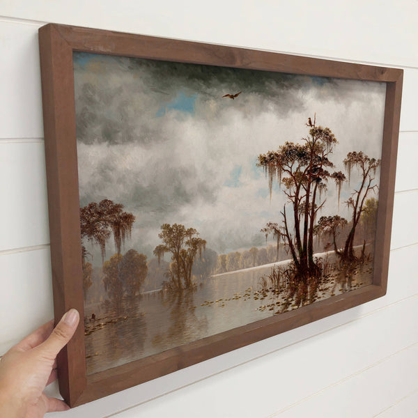 Louisiana Bayou - Framed Nature Wall Art - Lake House Decor