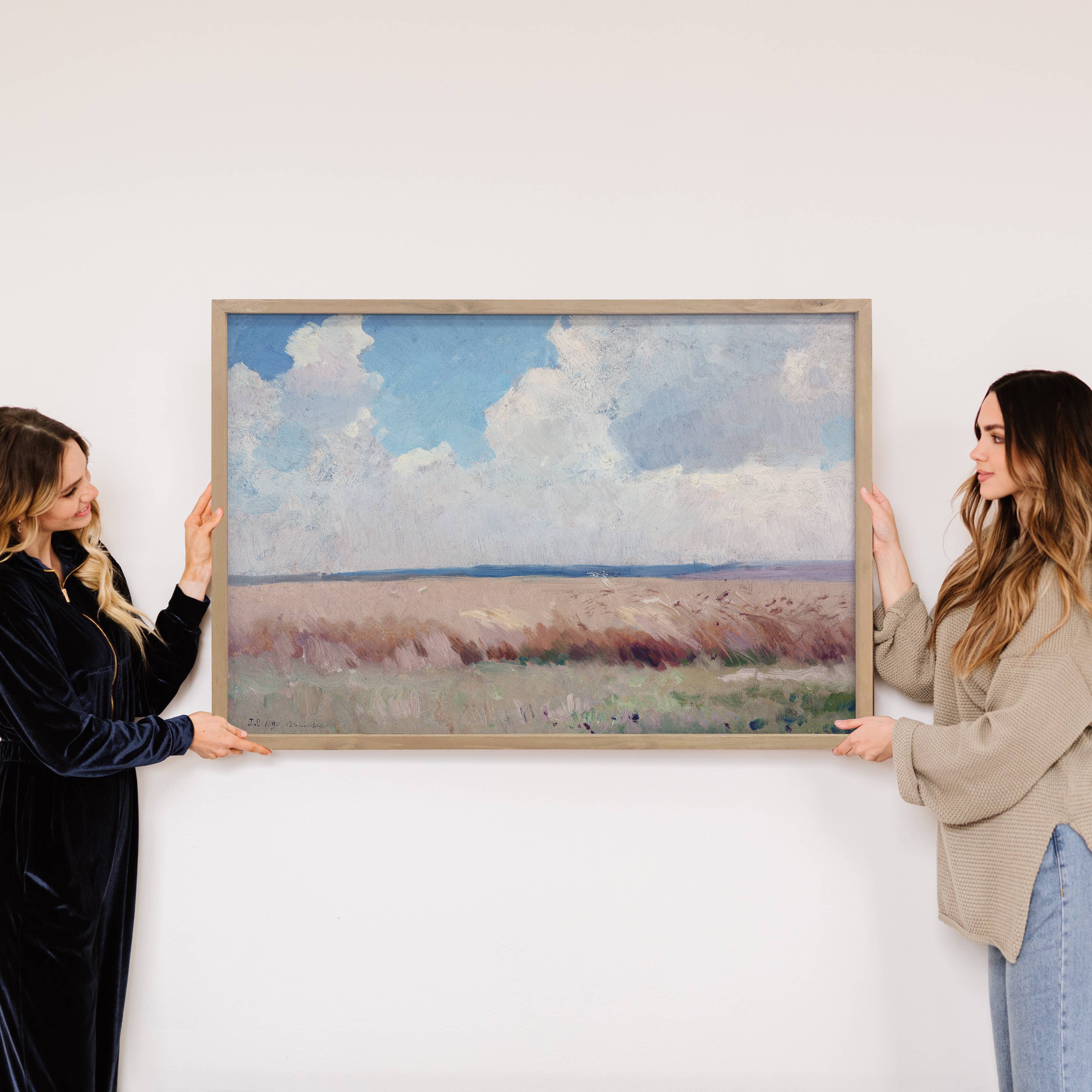 Late Summer Field - Living Room Decor - Framed Nature Decor