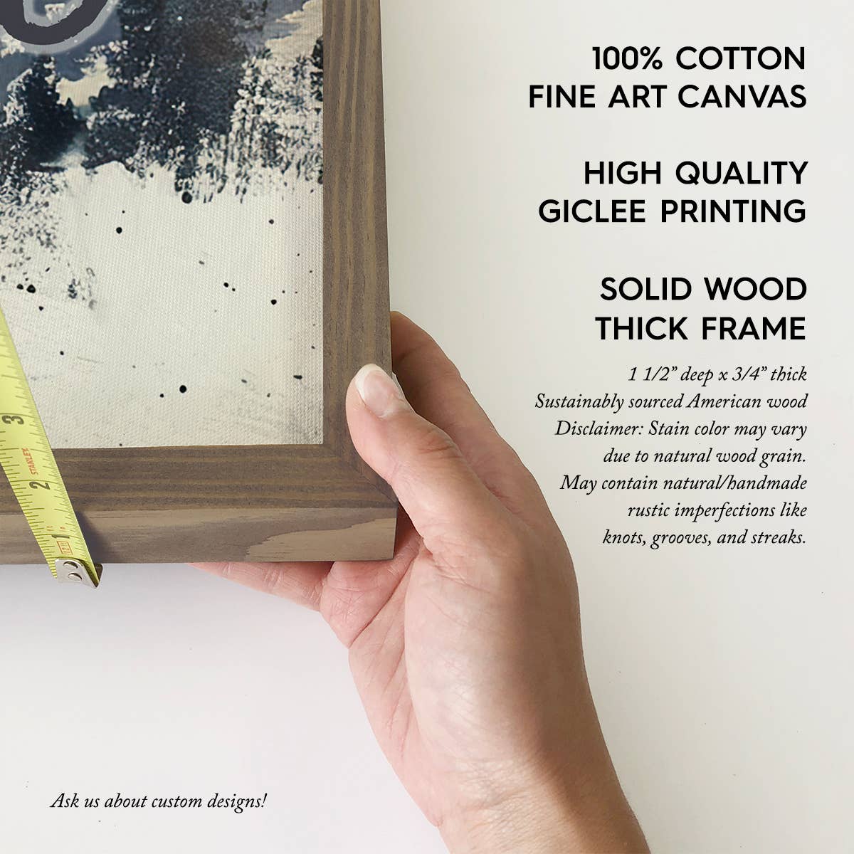 Custom Ski Slope Location - Mountain Lodge Canvas Art