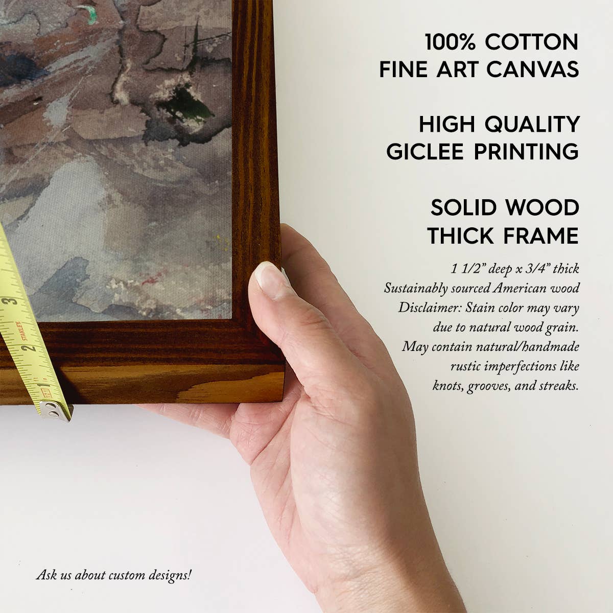 Ocean Inlet - Nature Canvas Art - Wood Framed Wall Art