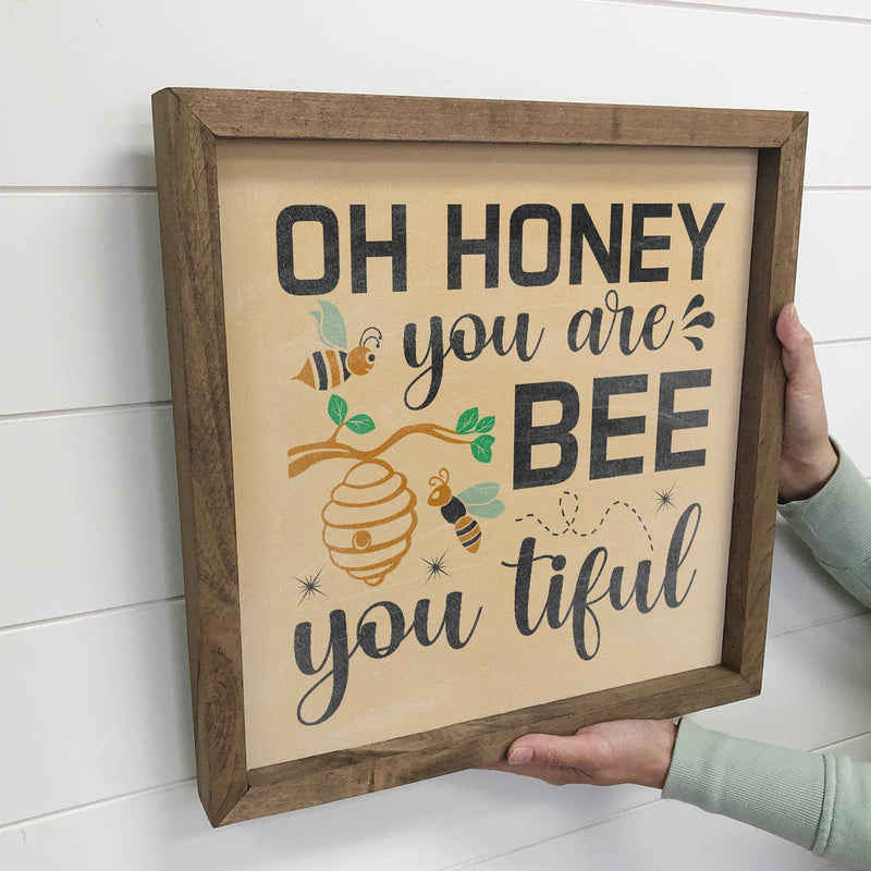 Oh Honey You are Bee-utiful Fun Small Decor