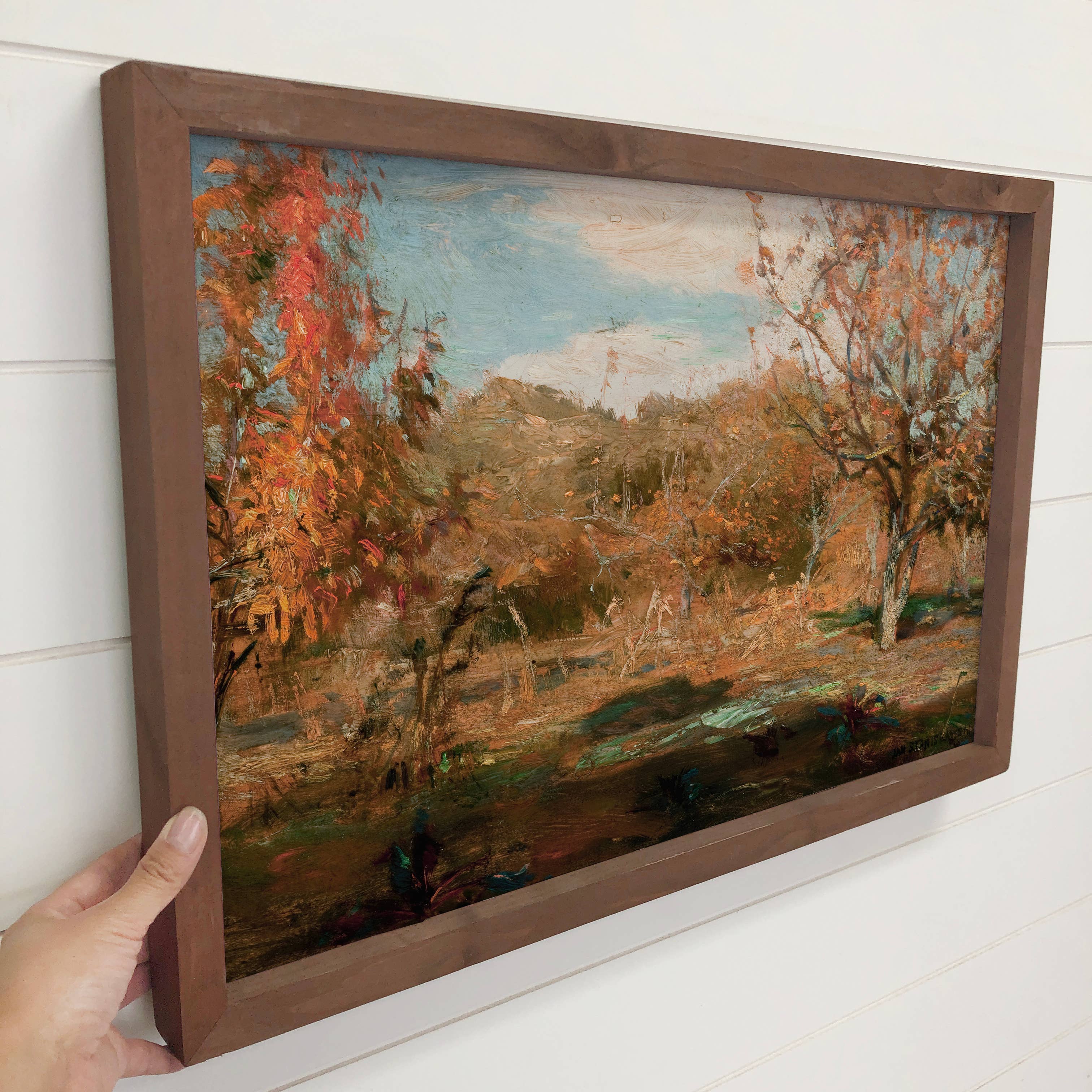Abstract Orchard Harvest - Nature Canvas Art - Wood Framed