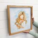 Mother's Day Wall Art Wood Sign - Mom and Baby Boy