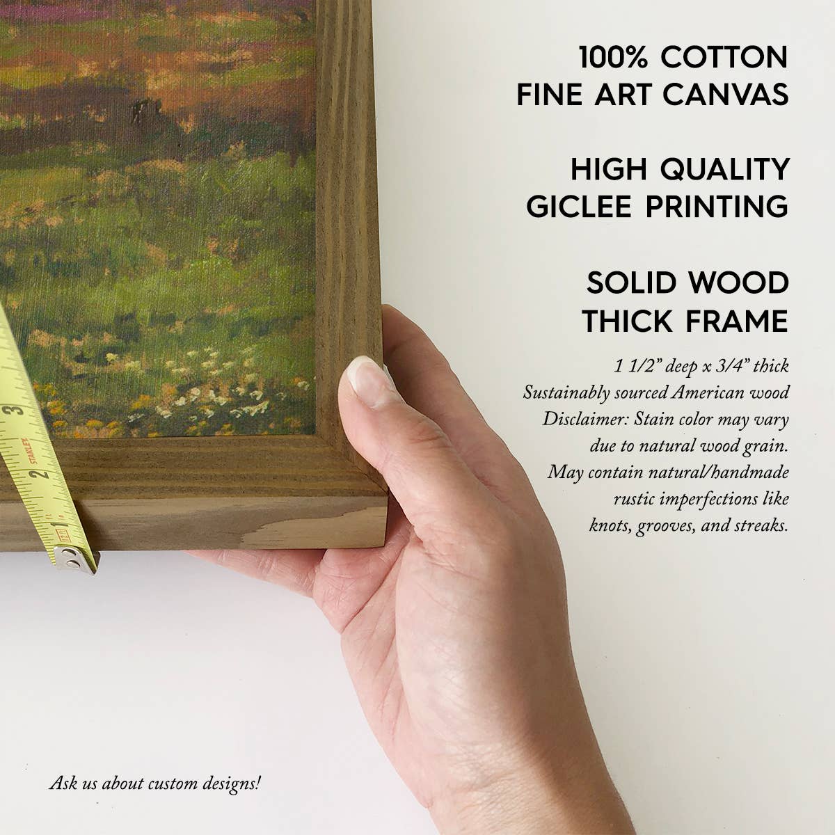 Spring Valley - Nature Landscape Canvas Art - Wood Framed