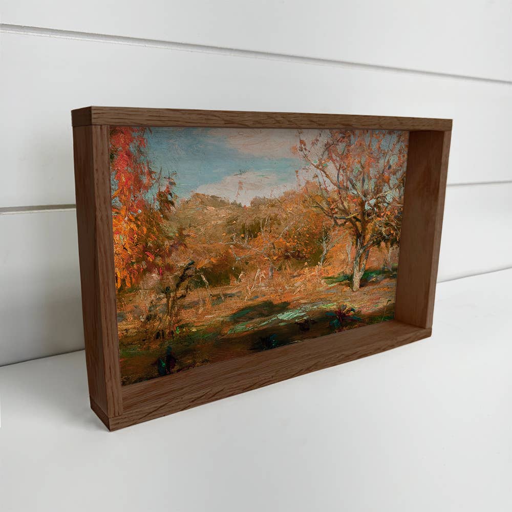 Abstract Orchard Harvest - Nature Canvas Art - Wood Framed