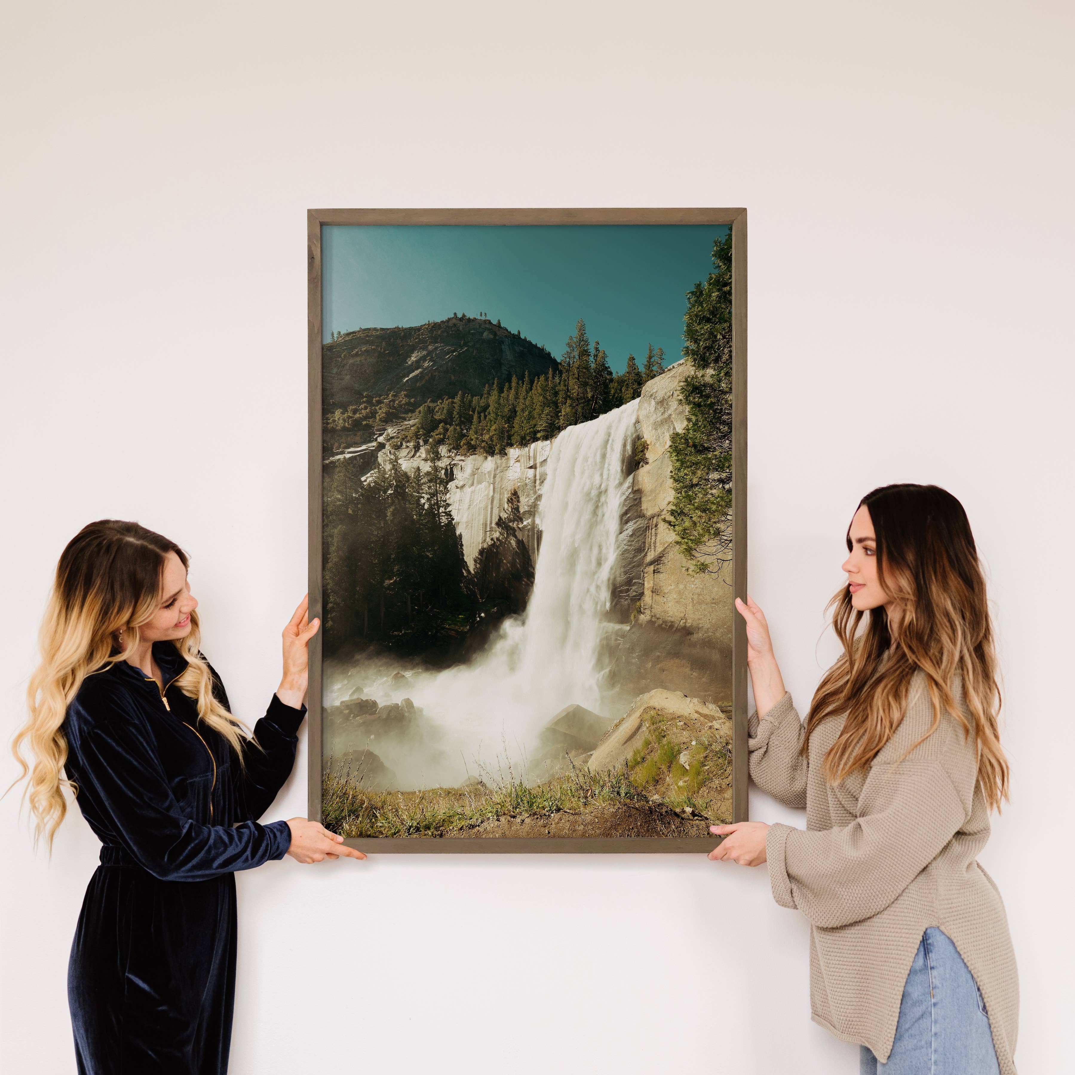 Yosemite Falls - Framed Nature Photograph - Mountain Cabin