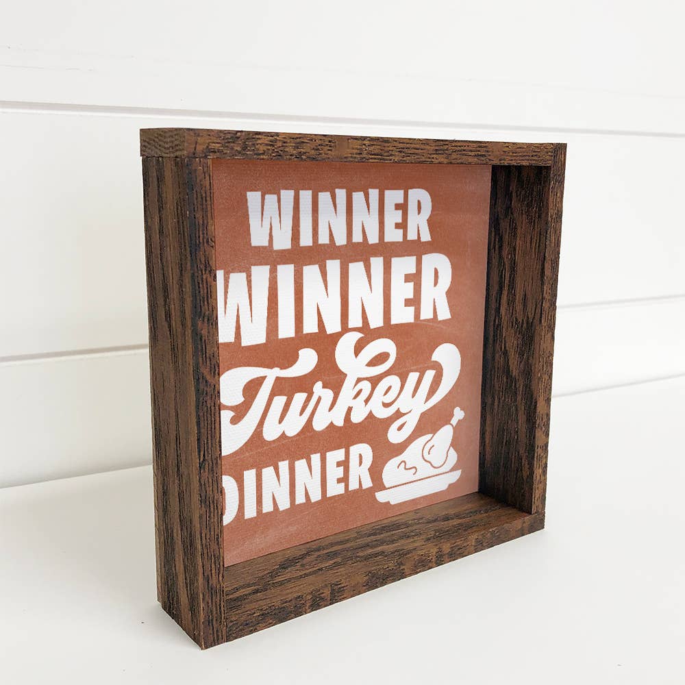 Winner Winner Turkey Dinner - Thanksgiving Canvas Art