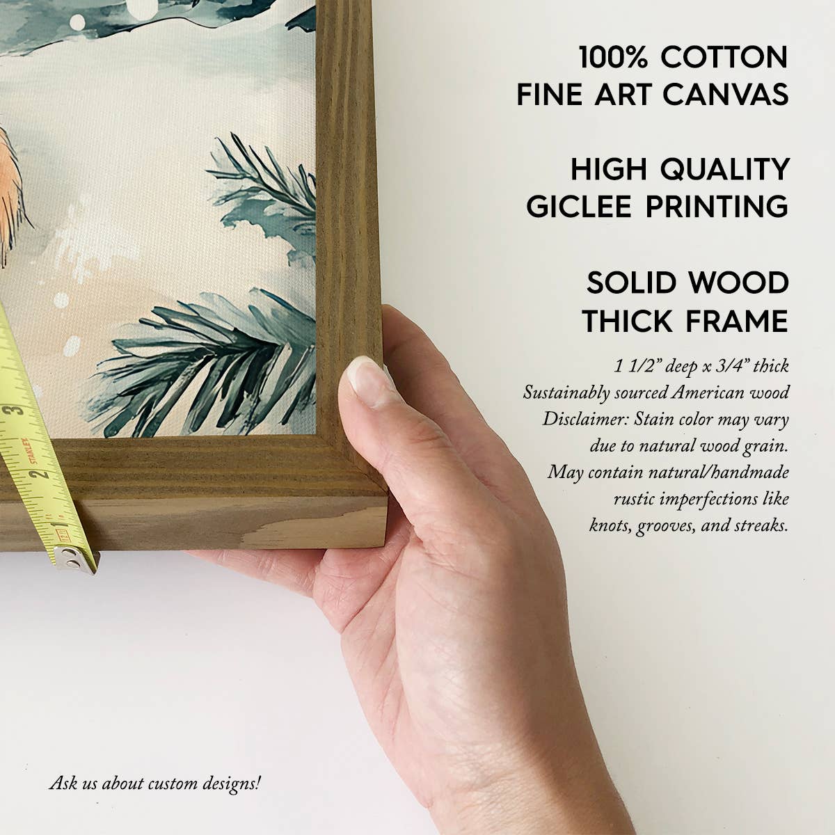 Fox Falling Snow - Fox Wall Art - Wood Framed Nature Decor