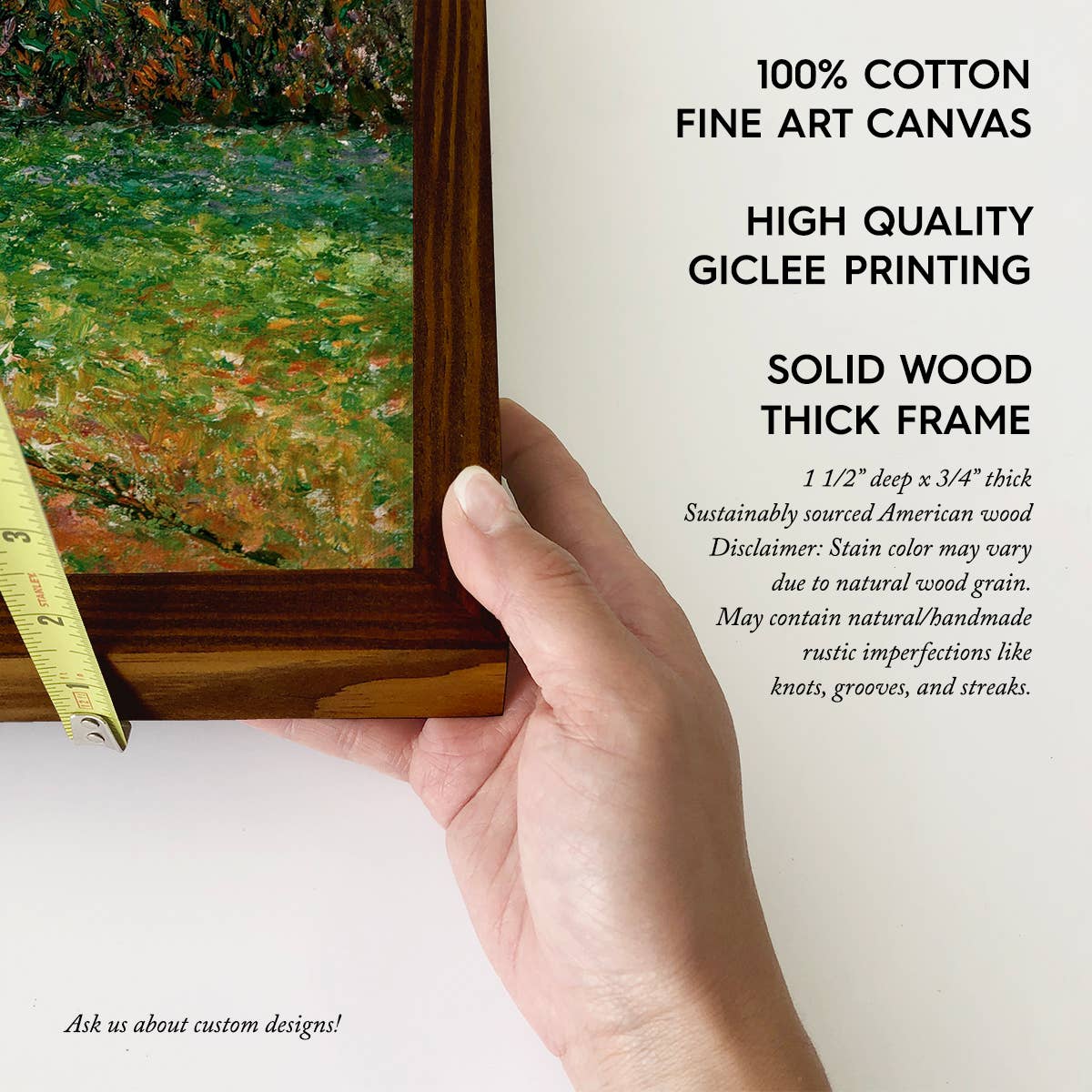 Fall Poplar Trees - Tree Canvas Art - Wood Framed Artwork