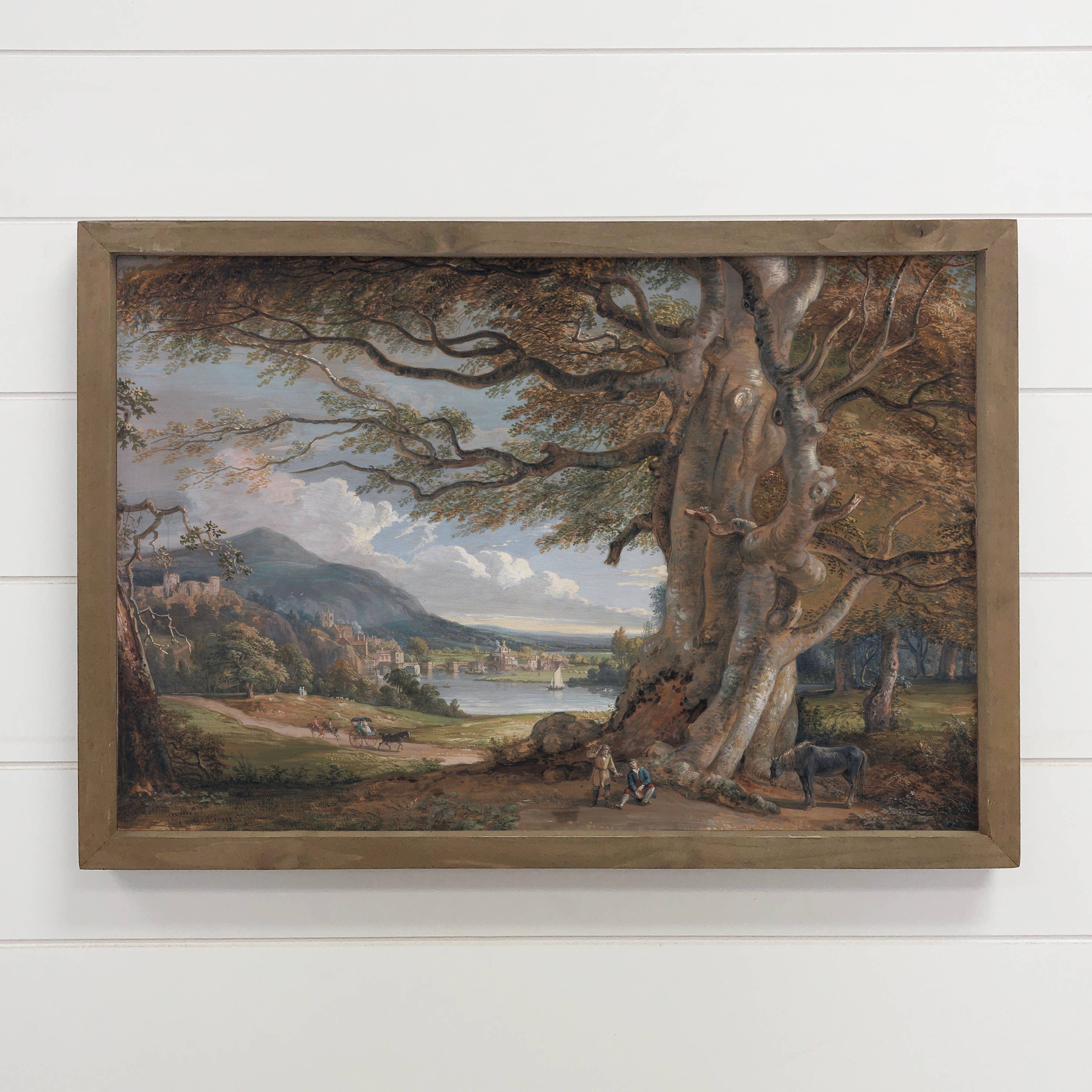 Bridgenorth England Tree - Nature Canvas Art - Wood Framed