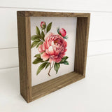 Peony Watercolor - Pretty Peony Painting - Spring Peony Art