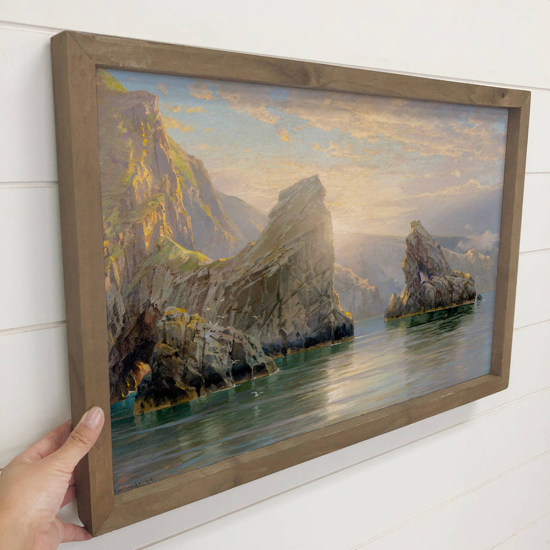 Shetland Islands - Landscape Canvas Art - Wood Framed Art