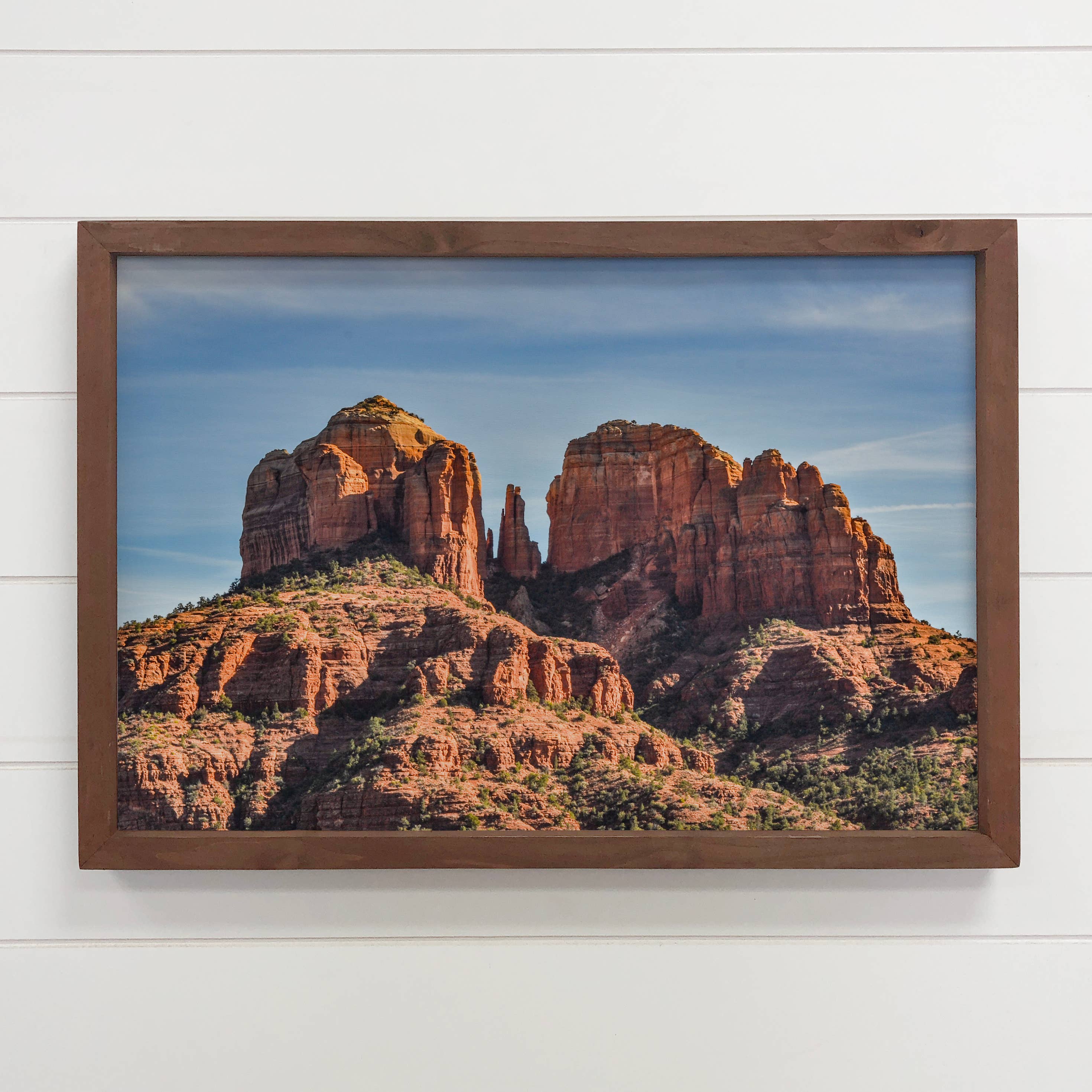 Cathedral Rock - Desert Photograph - Large Canvas Art Frame