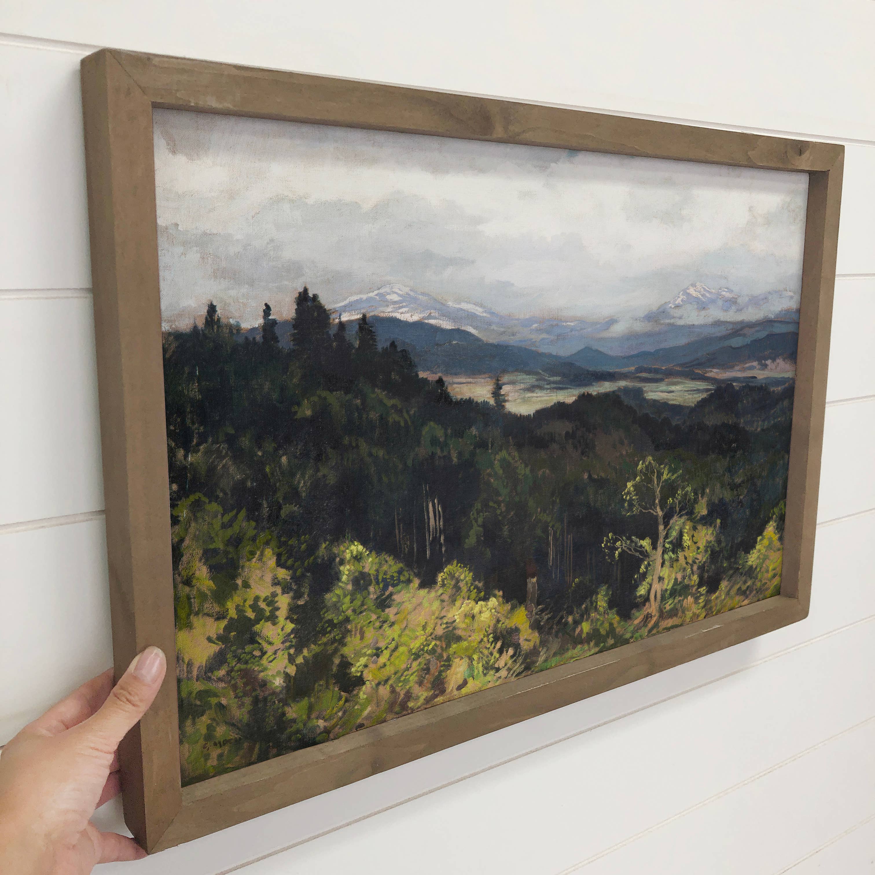 Mountainous Landscape - Nature Landscape Canvas Art