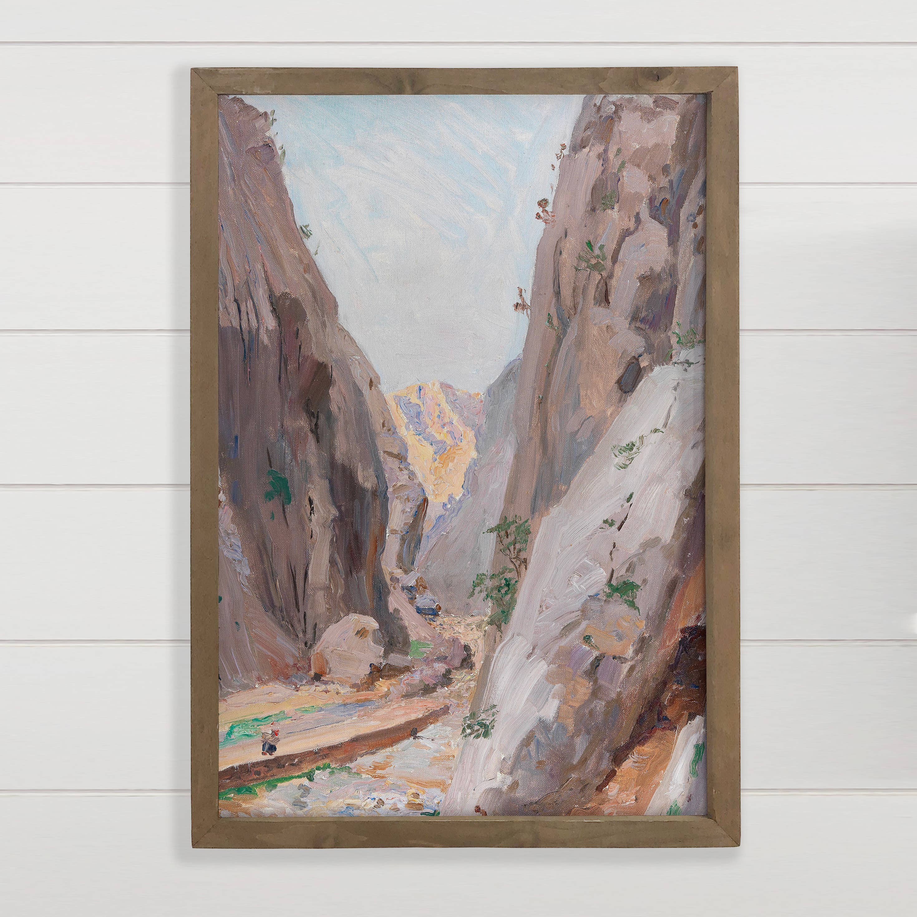 Slot Canyon - Canyon Canvas Art - Wood Framed Wall Decor