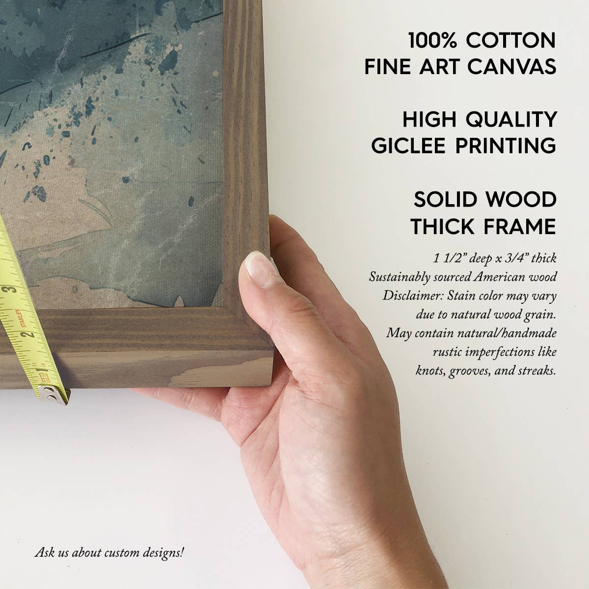 Custom Mountain Town Blue - Cabin Custom Sign - Wood Framed