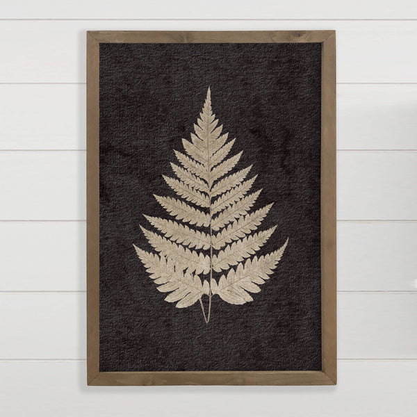 Fern Leaf IV - Framed Nature Wall Art - Ranch House Wall Art