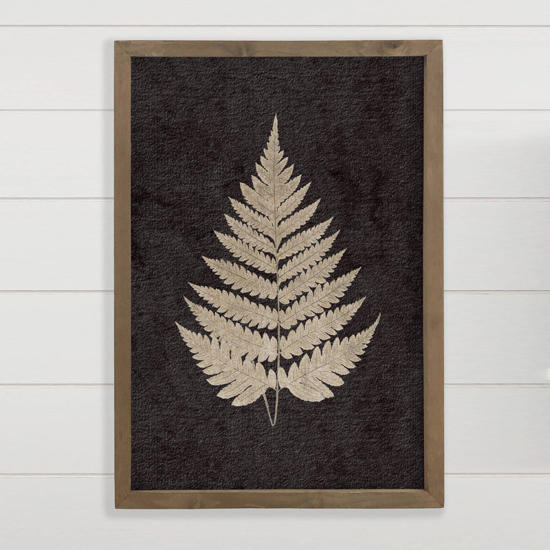 Fern Leaf IV - Framed Nature Wall Art - Ranch House Wall Art