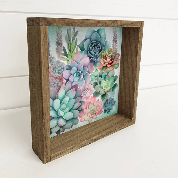 Succulent Watercolor - Soothing Succulent Wall Art