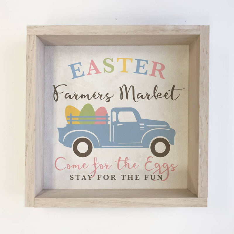 Holiday Truck- Easter Farmers Market Sign- Easter Eggs