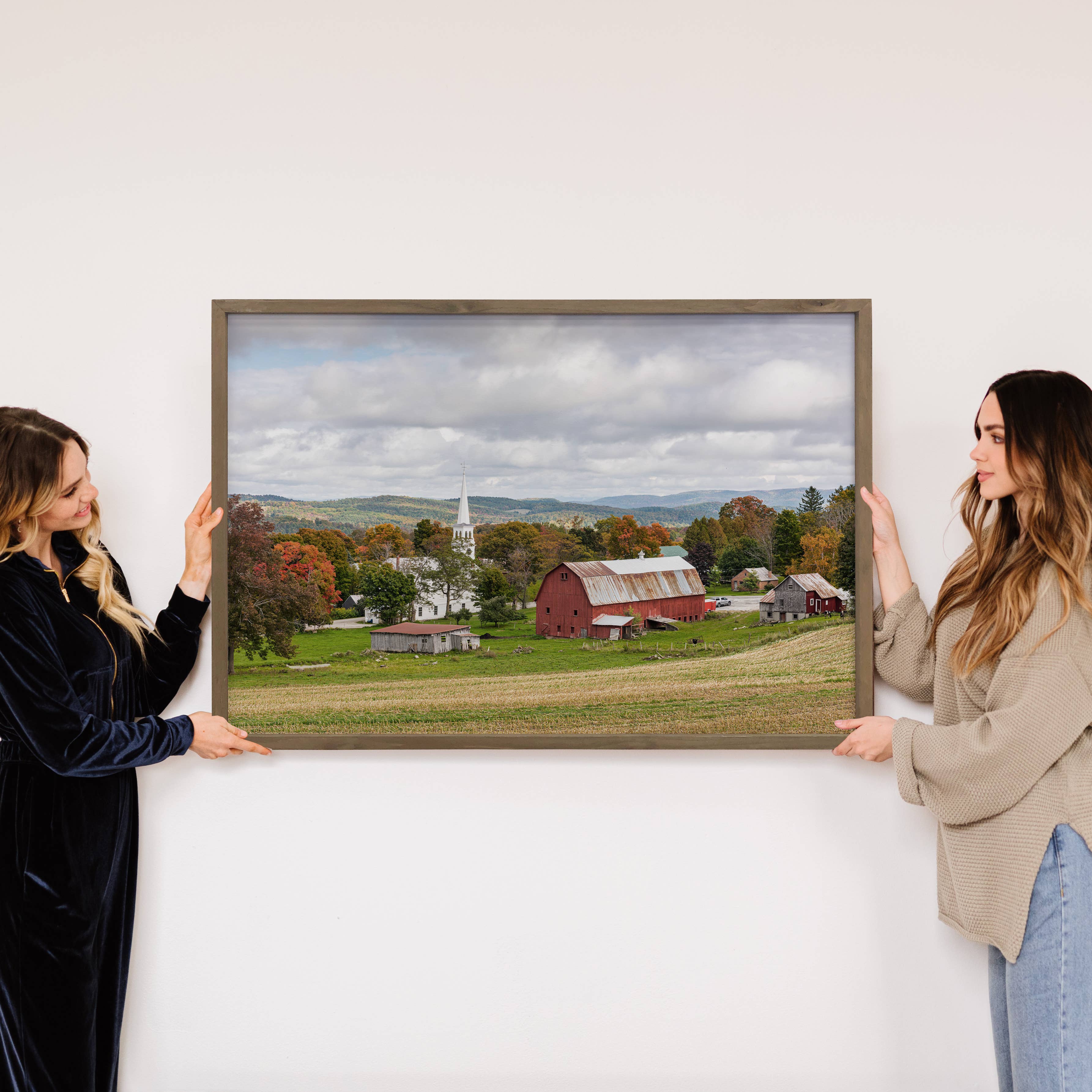 Peacham Vermont Wall Art - Vermont Landscape Canvas Art