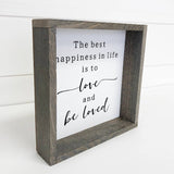 Farmhouse Quote- Love and Be Loved Canvas and Wall Art