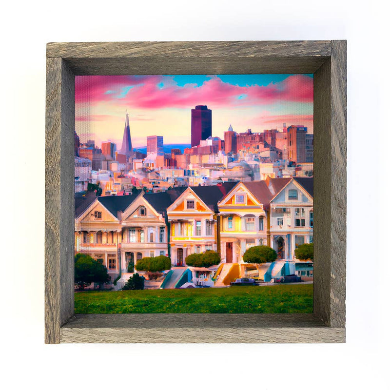 Painted Ladies' San Francisco Small California Souvenir Sign