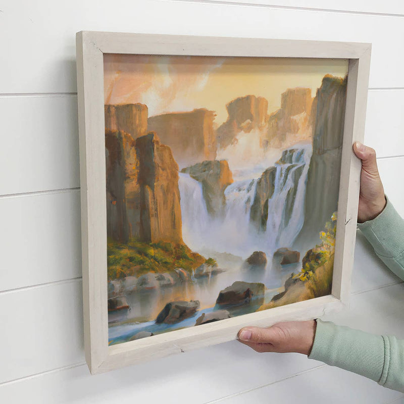 Idaho Souvenir Shop- Shoshone Falls Painting- Small Print