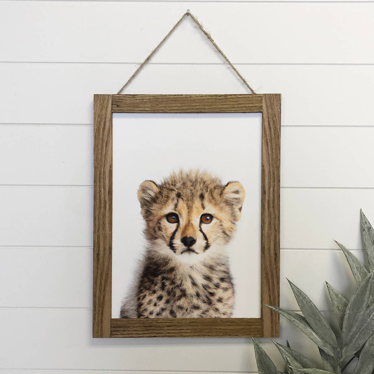 Cheetah Sign Baby Cheetah Wood Sign Cute Animal Wall Art