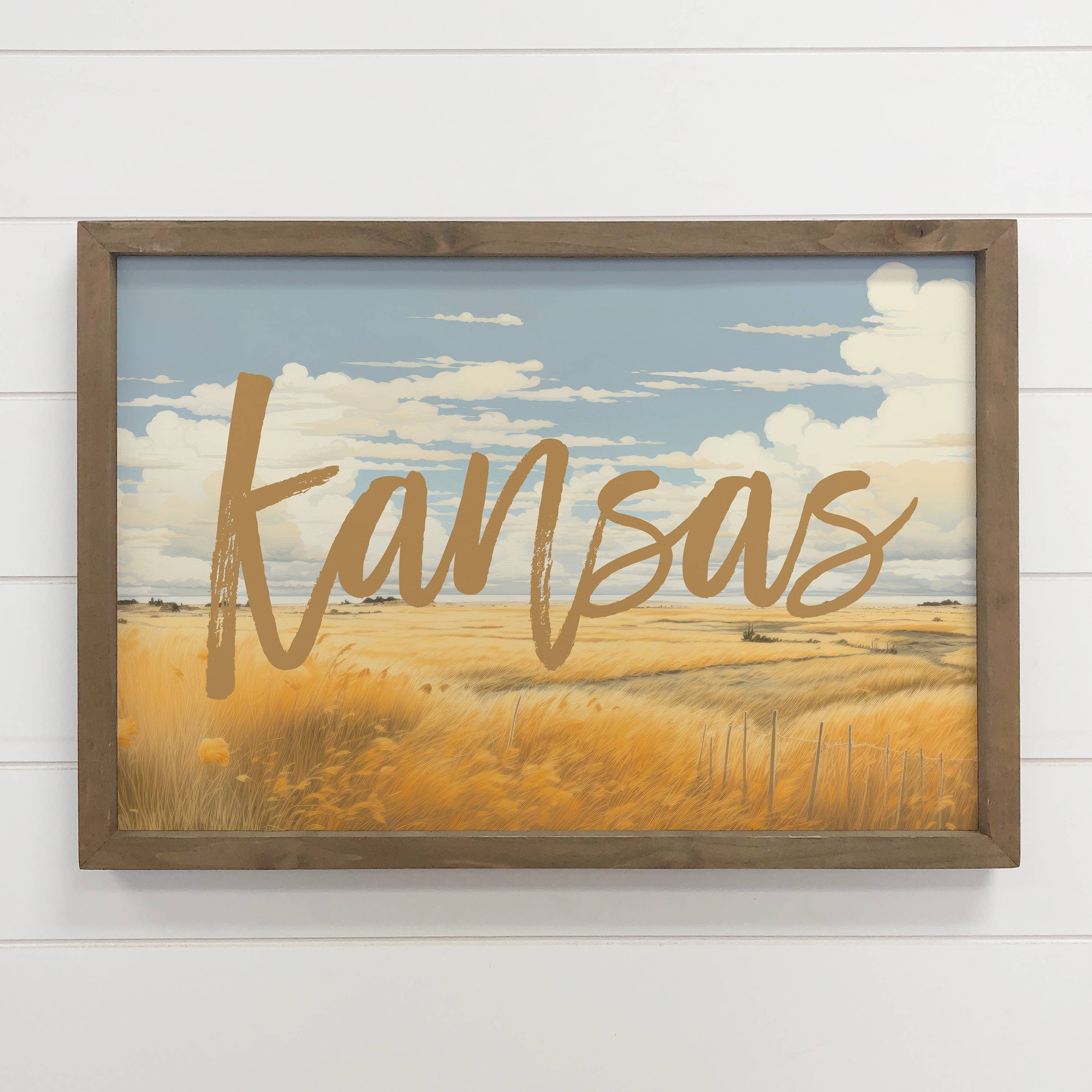 Custom Prairie Blue Skies - Custom Location Canvas Art