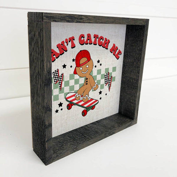 Can't Catch Me Gingerbread Man - Cute Holiday Wall Art