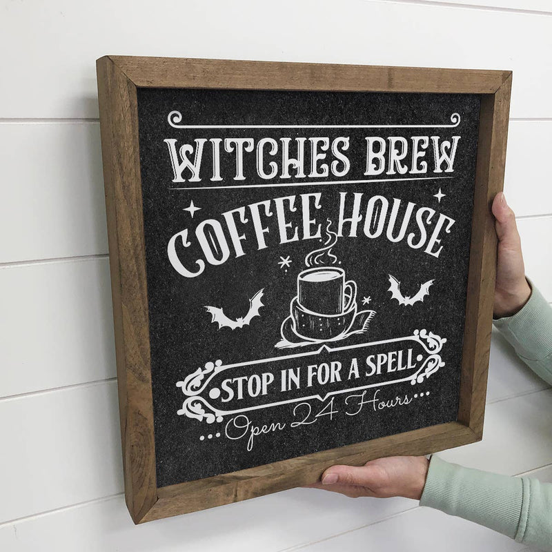 Witches Brew Coffee House - Kitchen Halloween Decoration