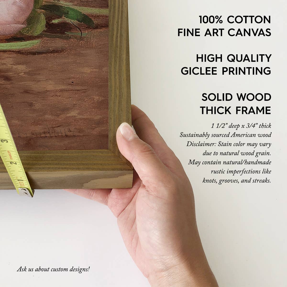 Pink Peonies Vintage Still Life - Flower Canvas Art - Framed