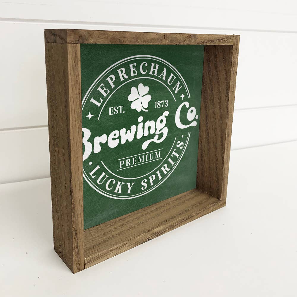 Leprechaun Brewing Company - St. Patrick's Day Canvas Art