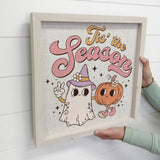 Tis' The Season Halloween Retro - Cute Halloween Word Sign