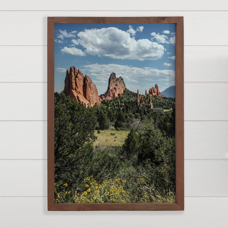 Garden of the Gods Colorado - Landscape Canvas Art -