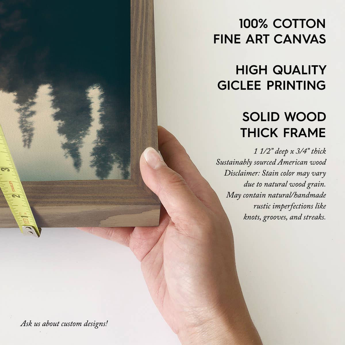 Bear Double Exposure - Cabin Wall Art - Wood Framed Photo