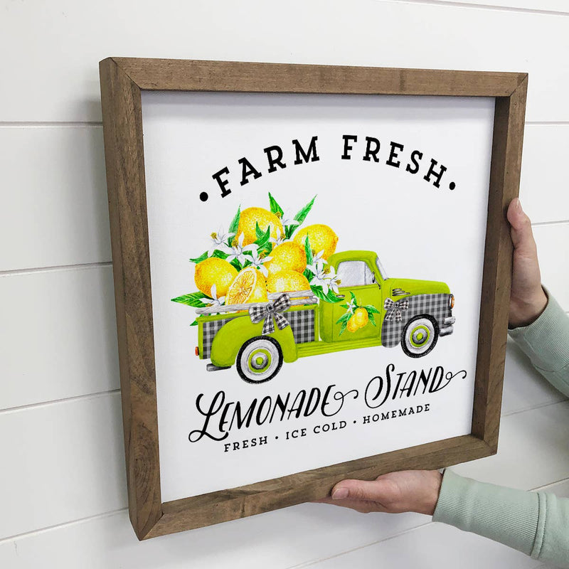 Summer Decor-  Lemonade Holiday Truck- Small Sign