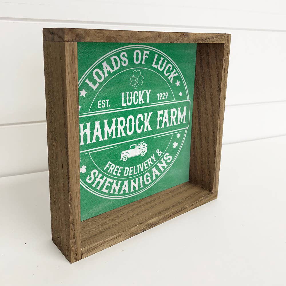 Loads of Luck Shamrock Farms - St. Patrick's Day Canvas Art