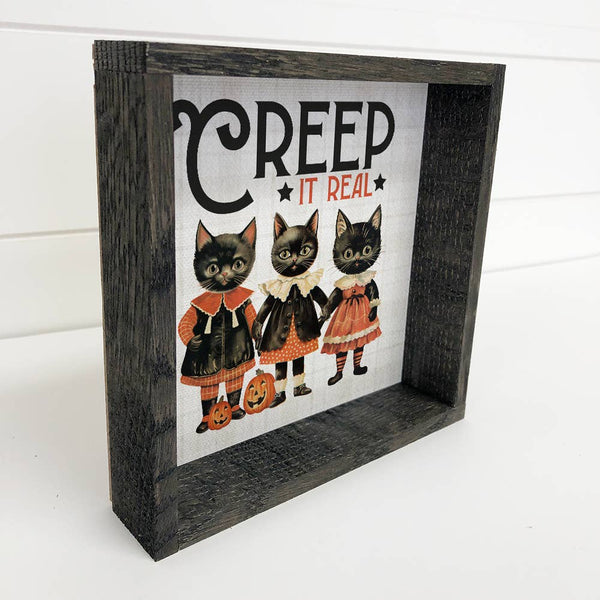 Halloween Vintage Creep it Real - Cute Animal Halloween Art