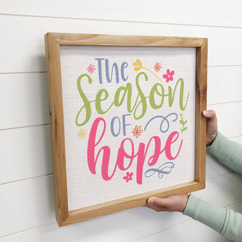 The Season of Hope - Spring Time Canvas Art - Wood Framed